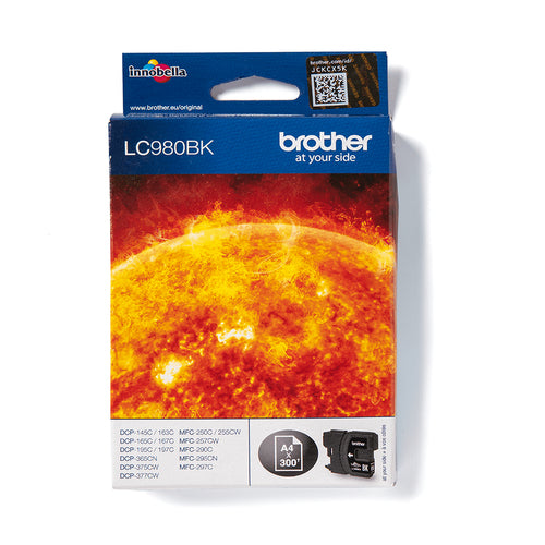 Brother LC980BK ink cartridge 1 pc(s) Original Black Brother LC980BK ink cartridge 1 pc(s) Original Black